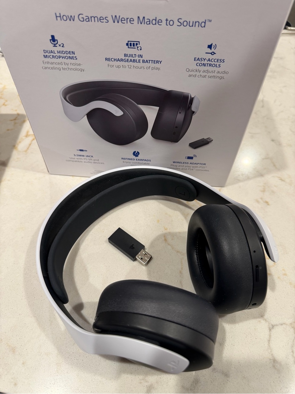 Sony Over-Ear Wireless Headphones in Black and White